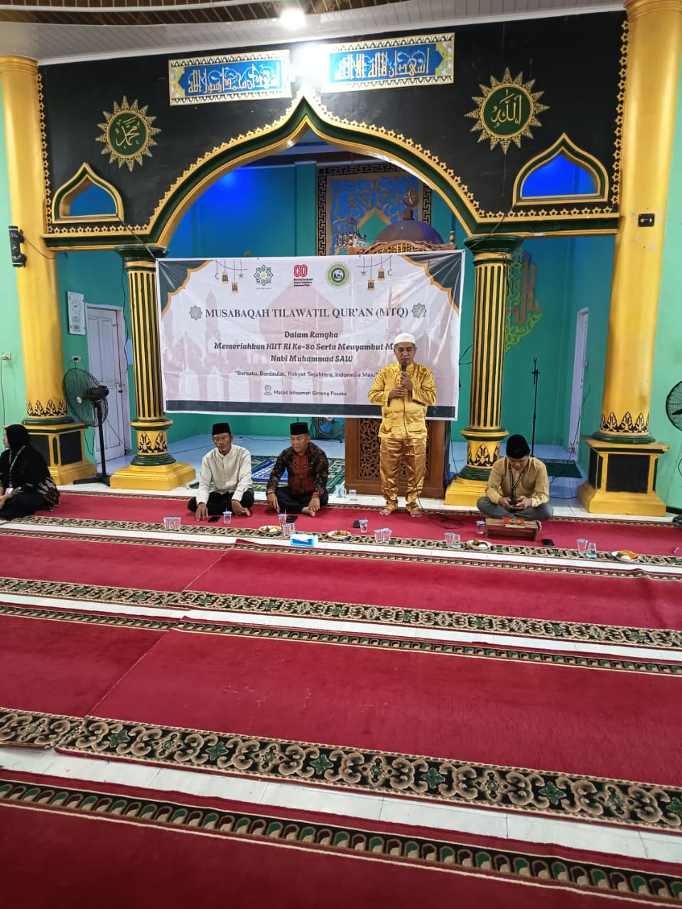 Penghulu Sintong Pusaka Membuka Acara Lomba MTQ se-Sintong
