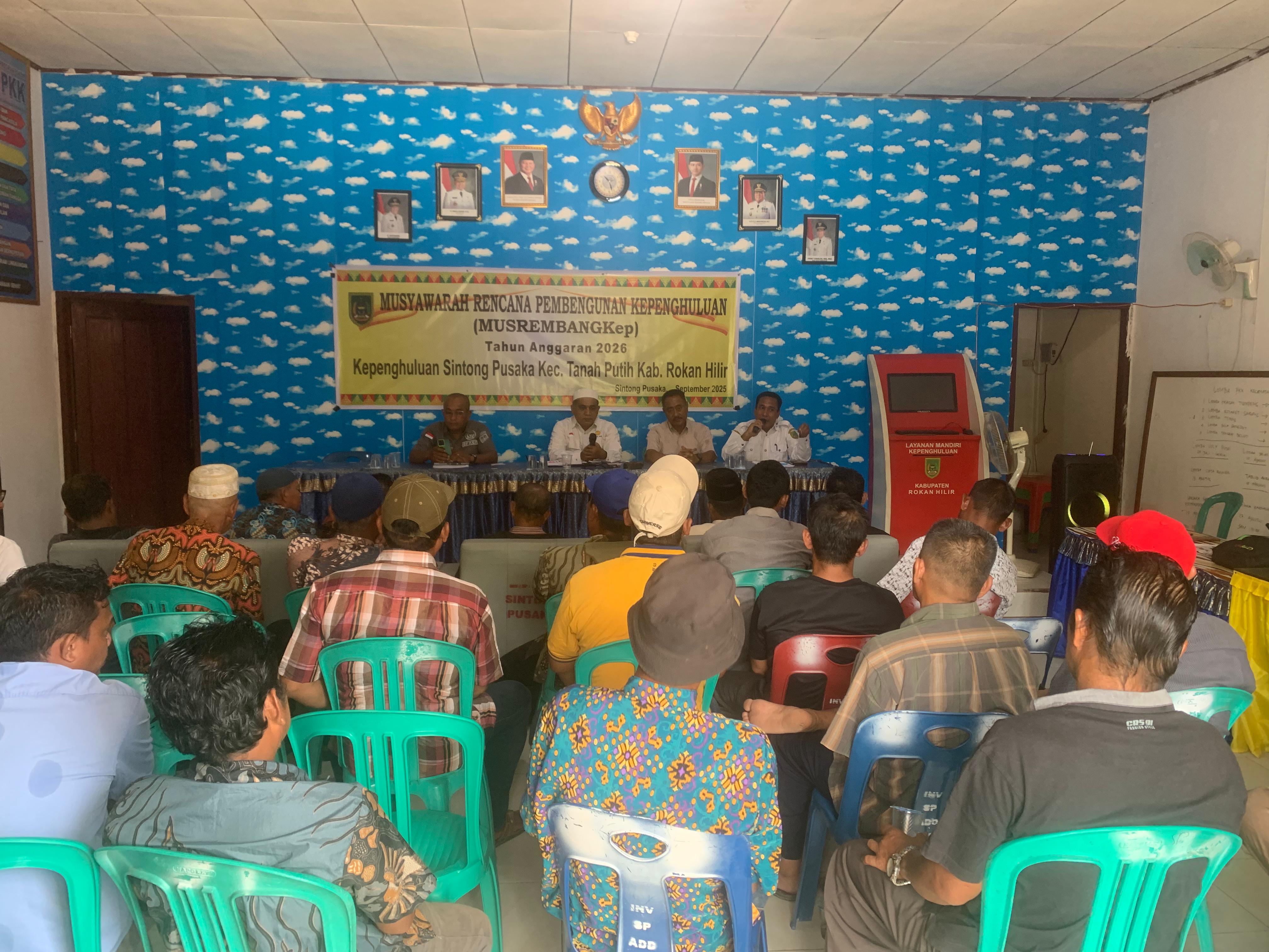 Musyawarah perencanaan bangunan Musrembang!!